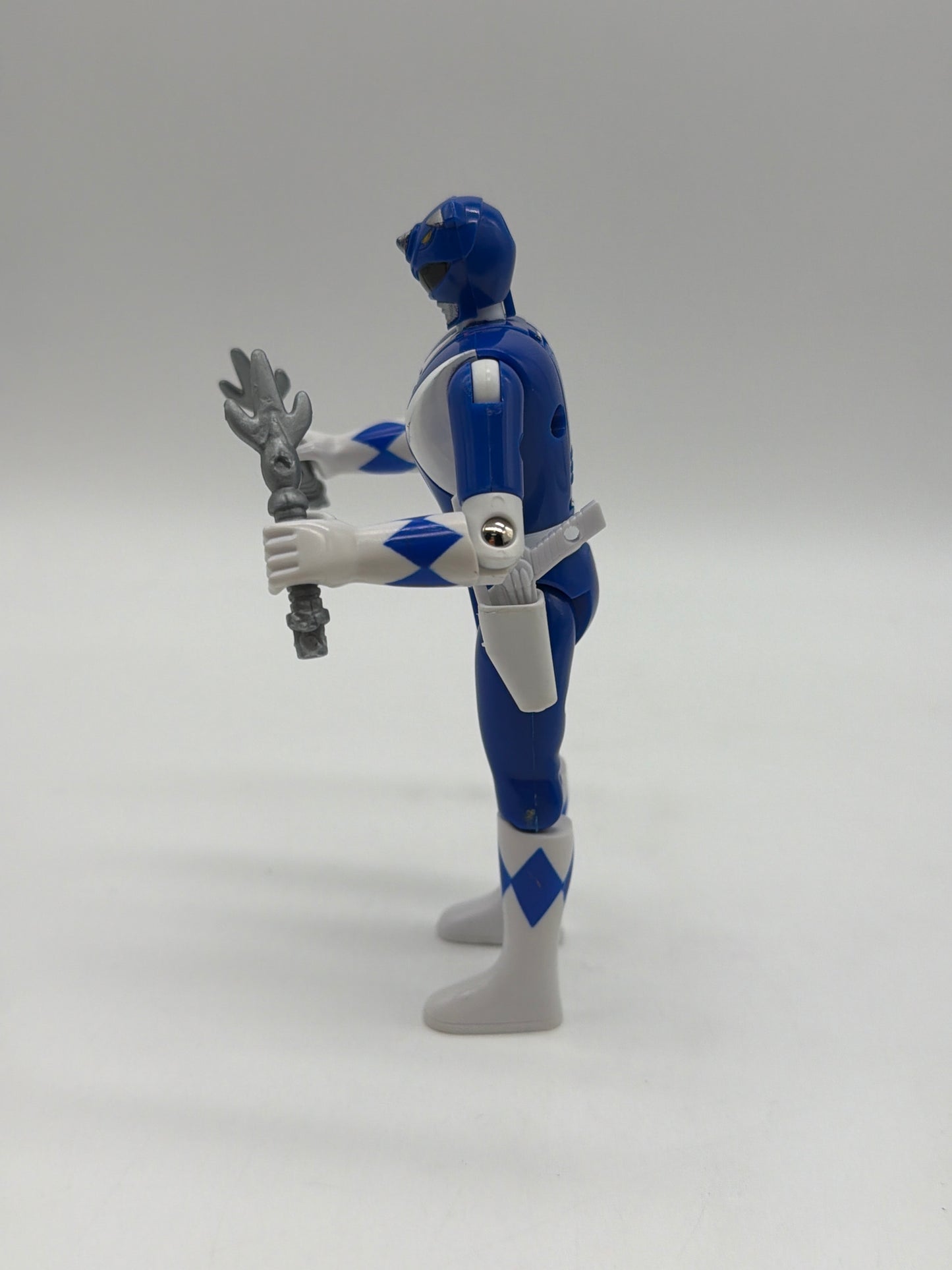 Bandai 1993 Mighty Morphin Power Rangers Flip Head Blue Ranger Billy Action Figure