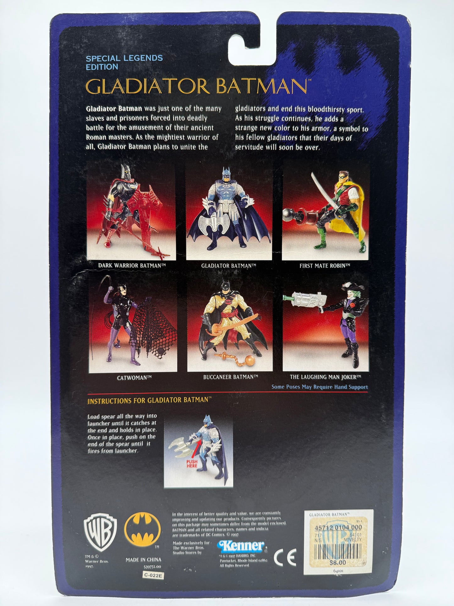 Hasbro 1997 Special Legends Edition Batman Gladiator Batman