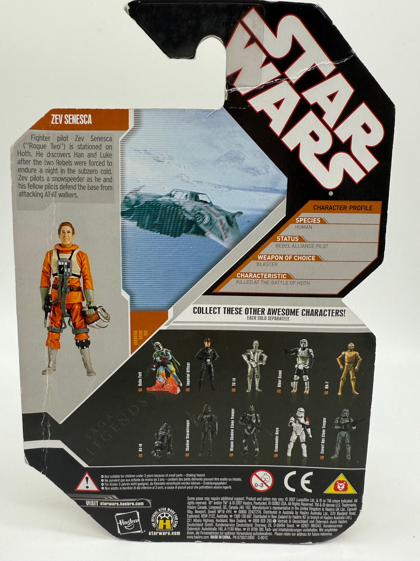 Star Wars Zev Senesca 2007 Hasbro