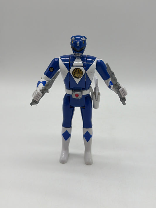 Bandai 1993 Mighty Morphin Power Rangers Flip Head Blue Ranger Billy Action Figure