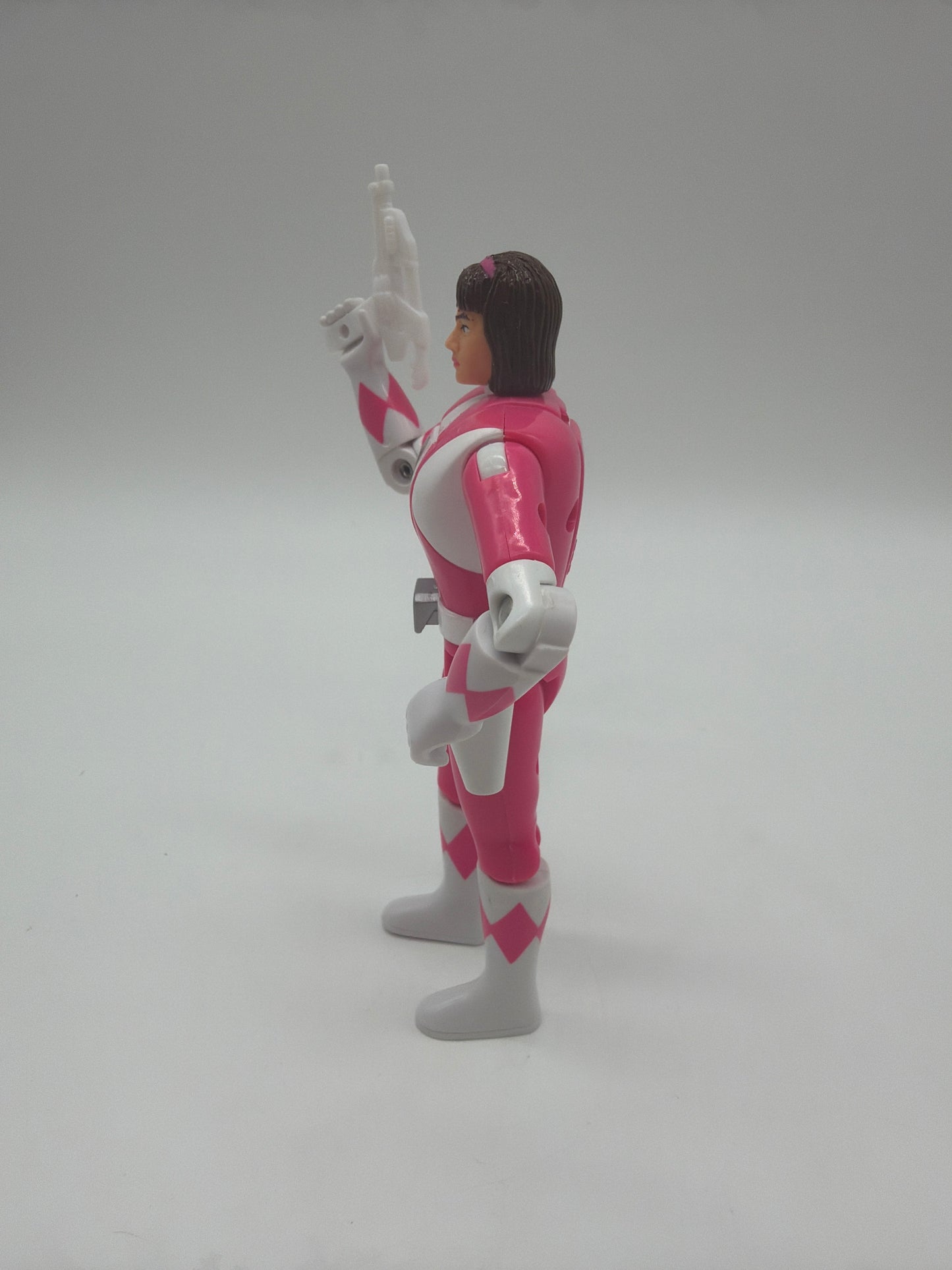 Bandai 1993 Mighty Morphin Power Rangers Pink Ranger Kimberly Head Flipping Action Figure