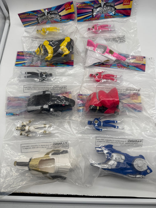 Mighty Morphin Power Rangers The Movie 6 Set 1994 Twentieth Centery Fox Film Corp