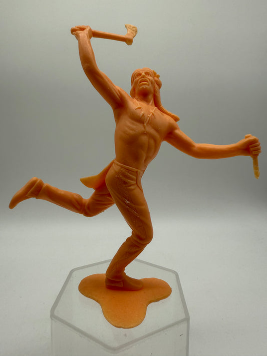 Louis Marx Vintage Plastic Native American Warrior 1960s