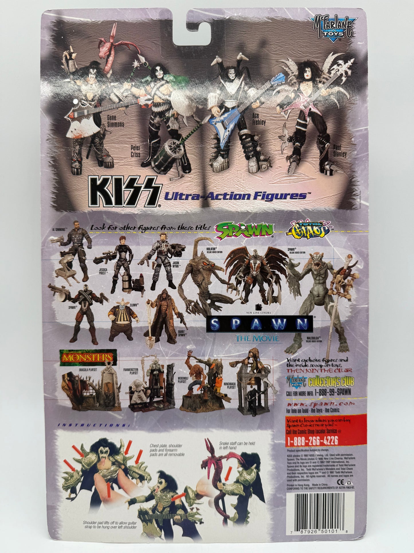 McFarlane Toys 1997 Kiss Ultra Action Figures Set