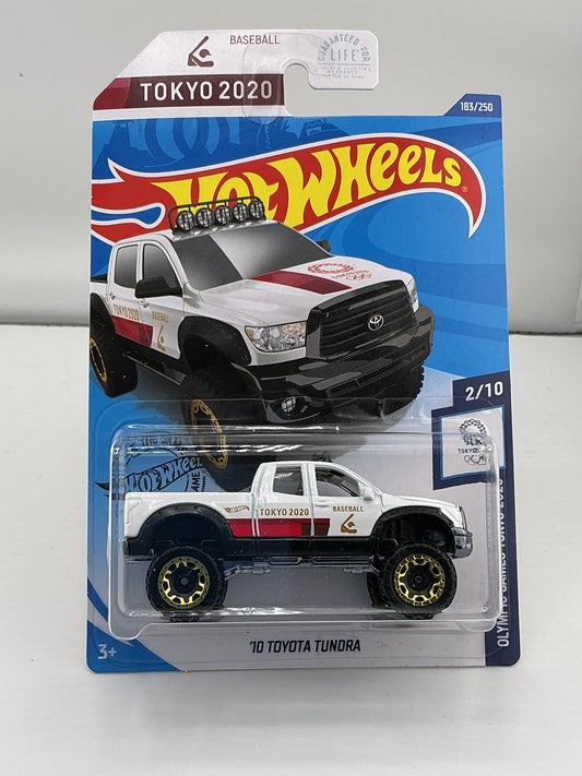 Hot Wheels Tokyo 2020 2010 Toyota Tundra 2017 Mattel (Baseball) (White)