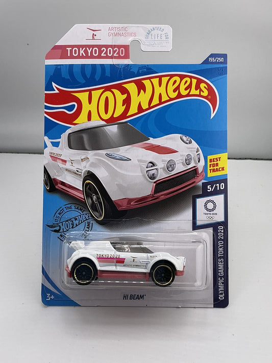Hot Wheels Tokyo 2020 Hi Beam 2017 Mattel (Artistic Gymnastics) (White)