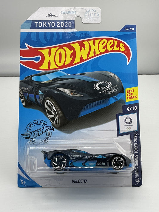 Hot Wheels Tokyo 2020 Velocita 2017 Mattel (Blue)