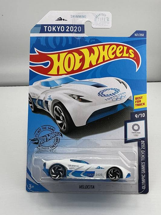 Hot Wheels Tokyo 2020 Velocita 2017 Mattel (White)