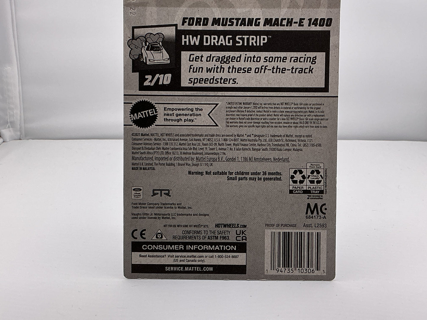 Hot Wheels For Mustang Mach-E 1400 2021 Mattel