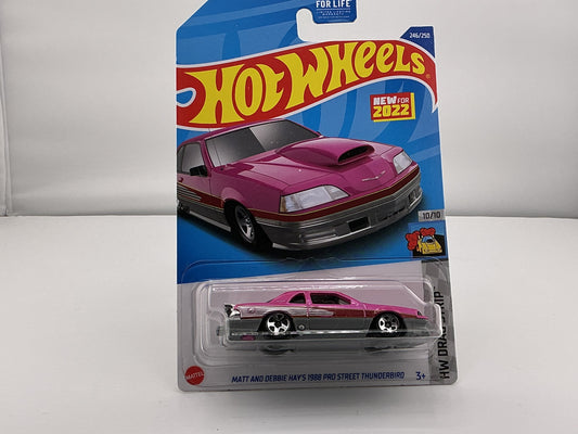 Hot Wheels Matt and Debbie Hay’s 1988 Pro Street Thunderbird 2021 Mattel (Pink)