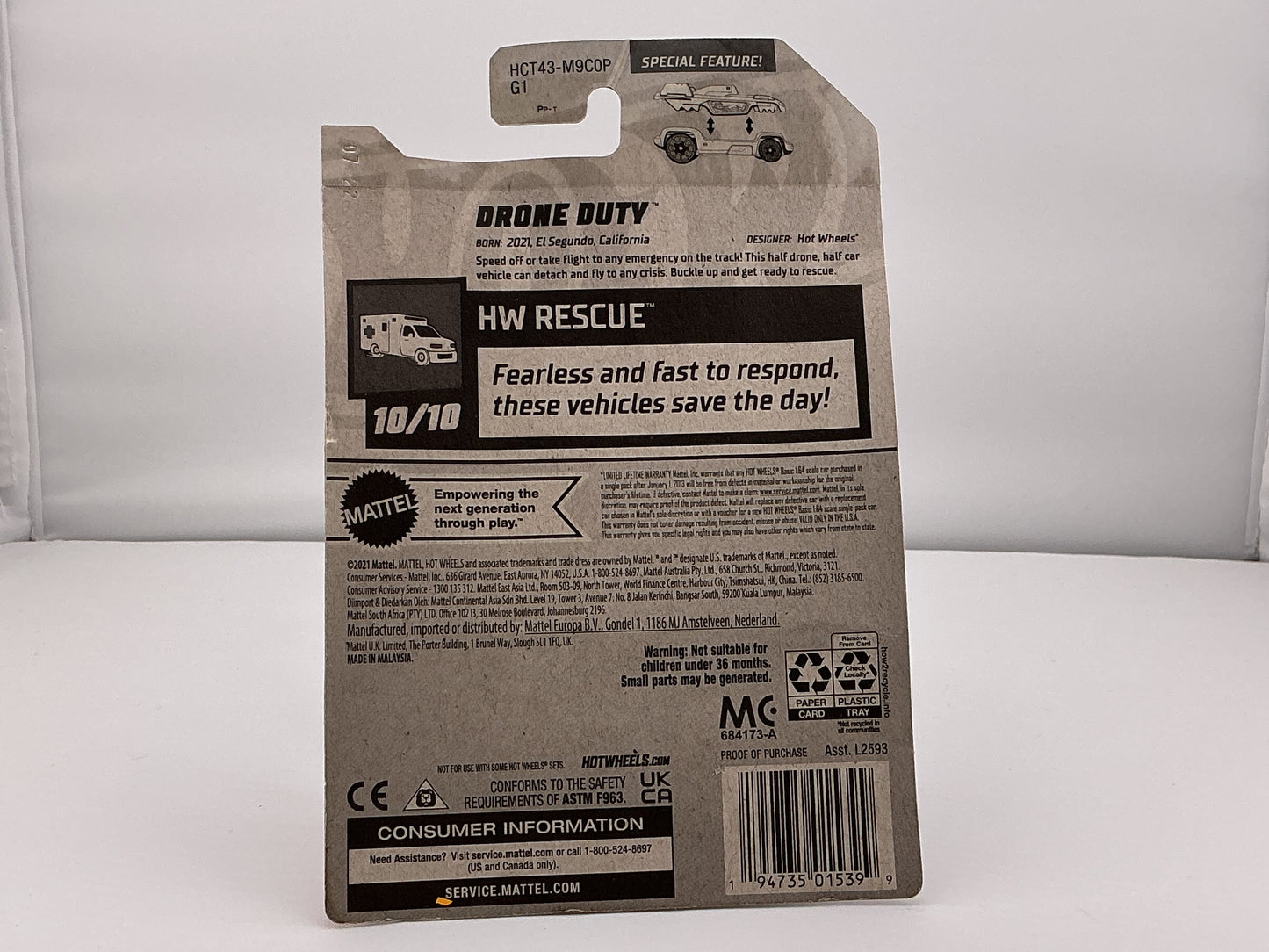 Hot Wheels Drone Duty 2021 Mattel