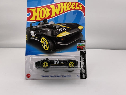 Hot Wheels Corvette Grand Sport Roadster 2021 Mattel (Black/Yellow)