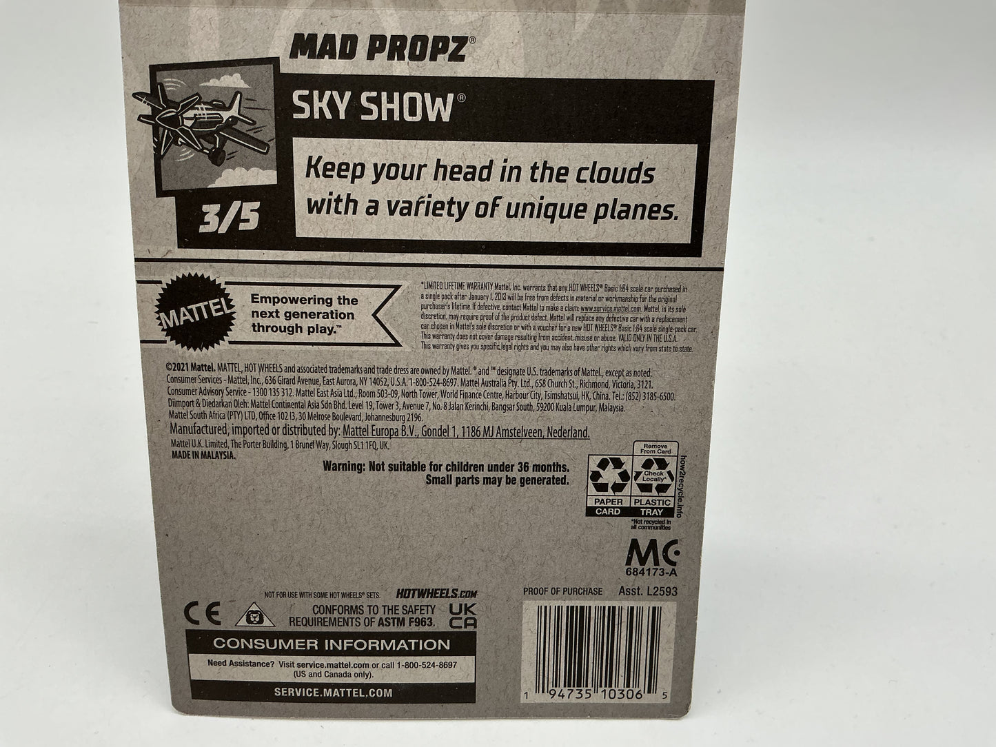 Hot Wheels Mad Propz 2021 Mattel