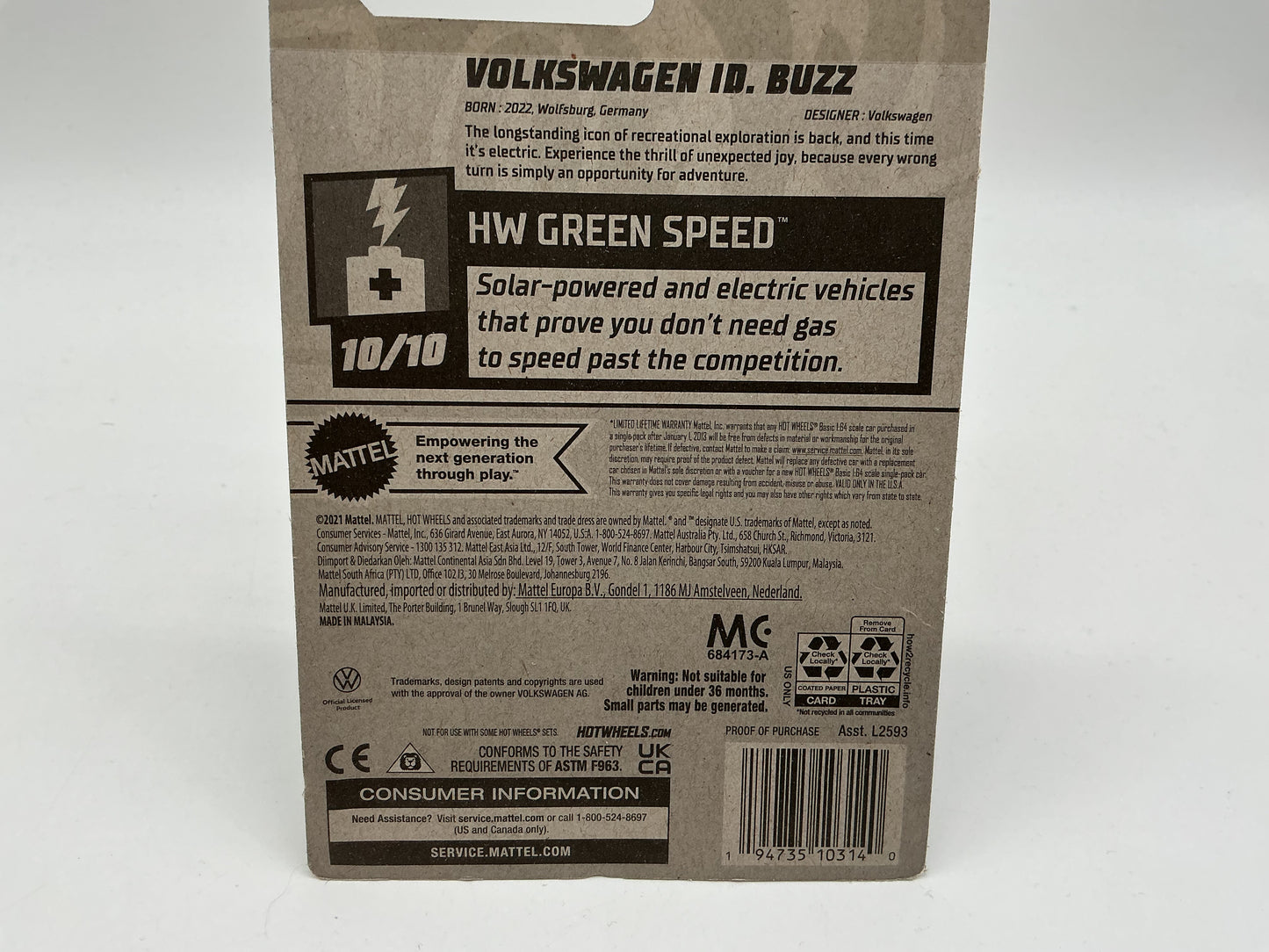 Hot Wheels Volkswagen ID. Buzz 2021 Mattel