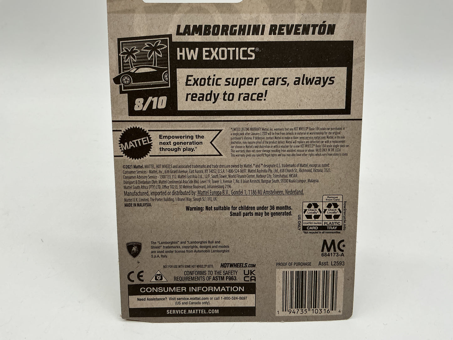 Hot Wheels Lamborghini Reventon 2021 Mattel