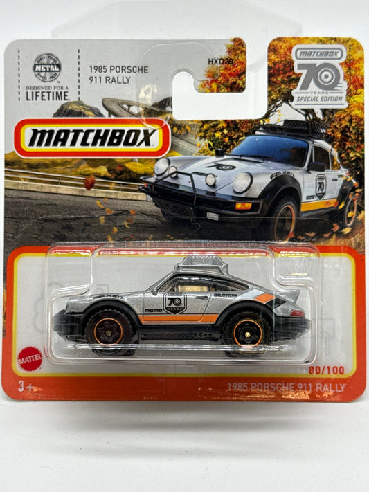 Matchbox 1985 Porsche 911 Rally 2022 Mattel