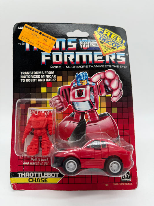 Transformers Throttlebot Chase 1986 Hasbro