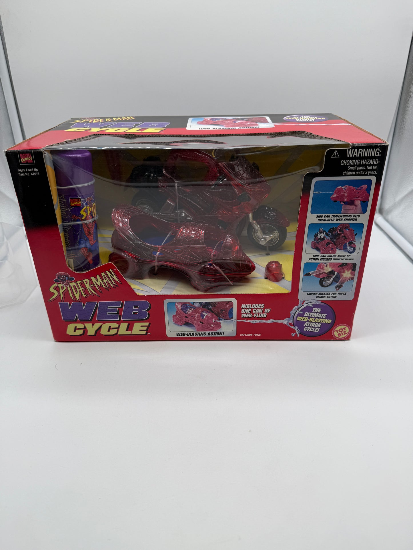 Spider Man Web Cycle 1998 Toy Biz