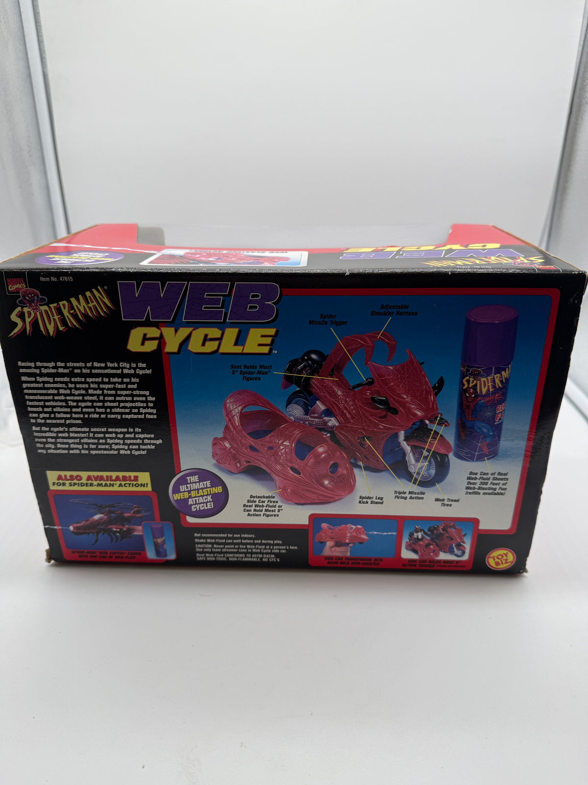 Spider Man Web Cycle 1998 Toy Biz, photo 3 of 4