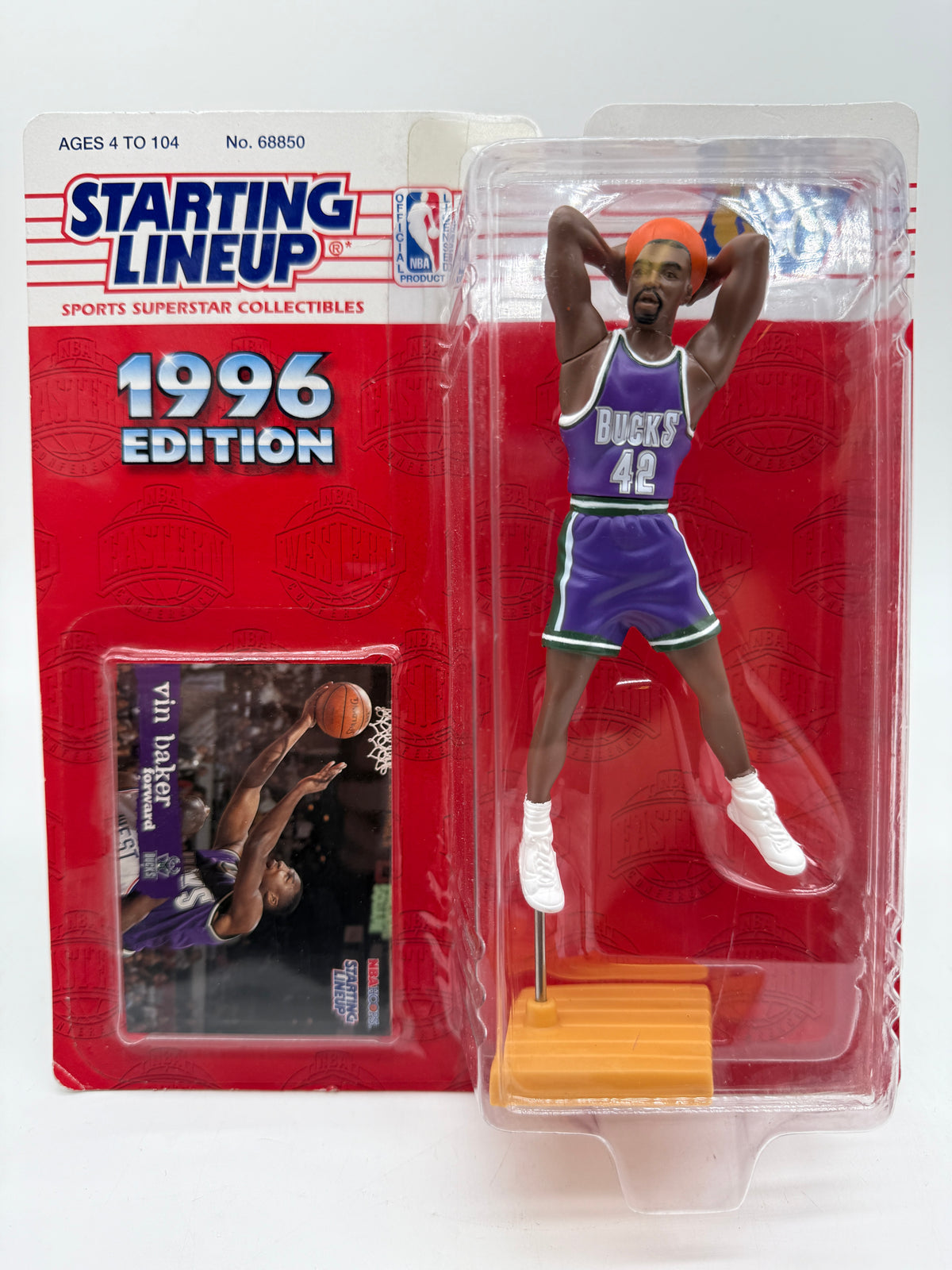 Hasbro 1996 Sports Superstar Collectibles NBA Starting Lineup Vin Baker, photo 1 of 2