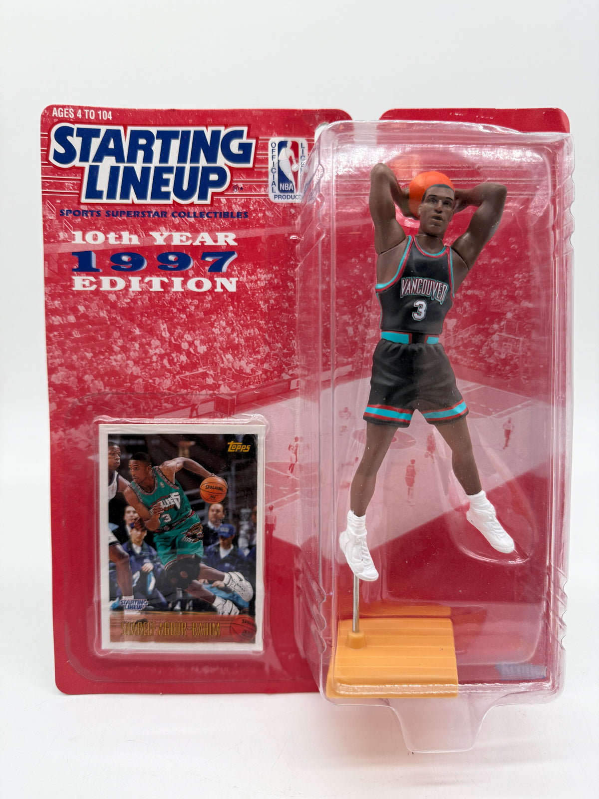 Hasbro 1997 Sports Superstar Collectibles NBA Starting Lineup Shareef Agour-Rahim, photo 1 of 2