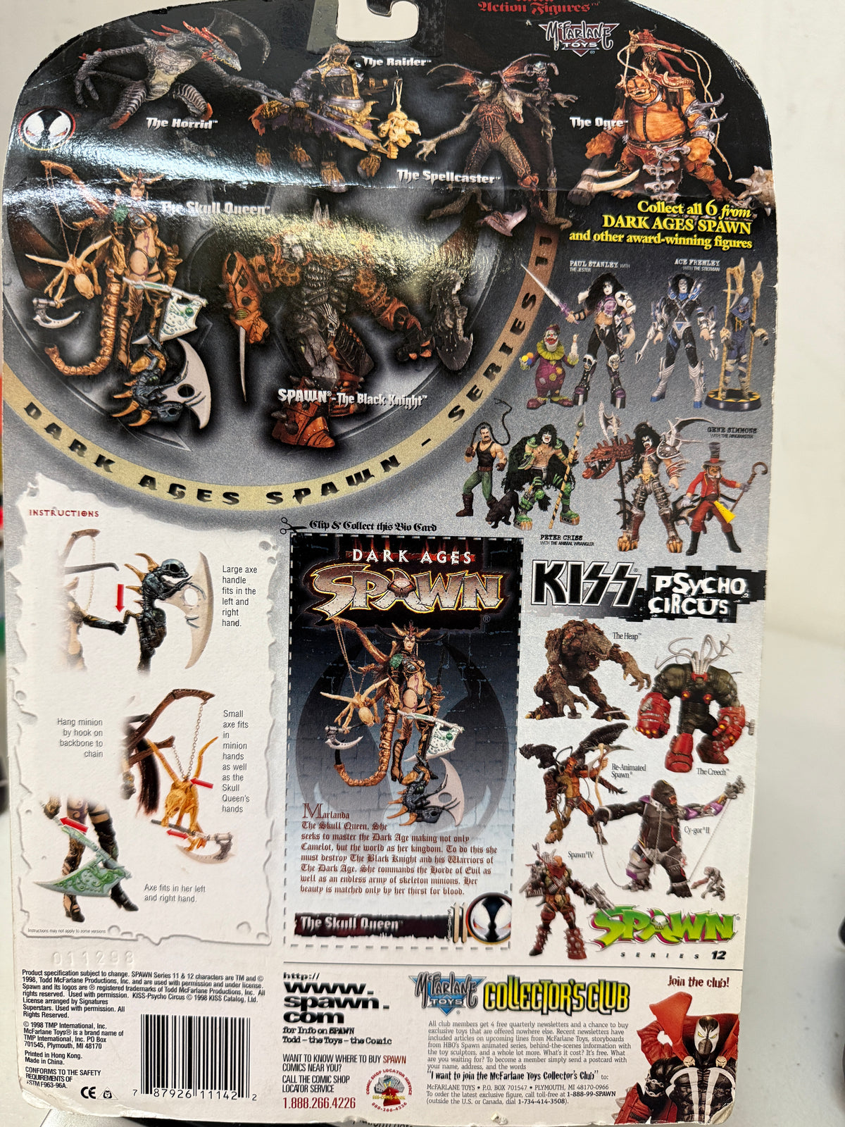 McFarlane Toys Collector’s Club 1998 Todd McFarlane’s Dark Ages Spawn The Skull Queen #11140, photo 2 of 2