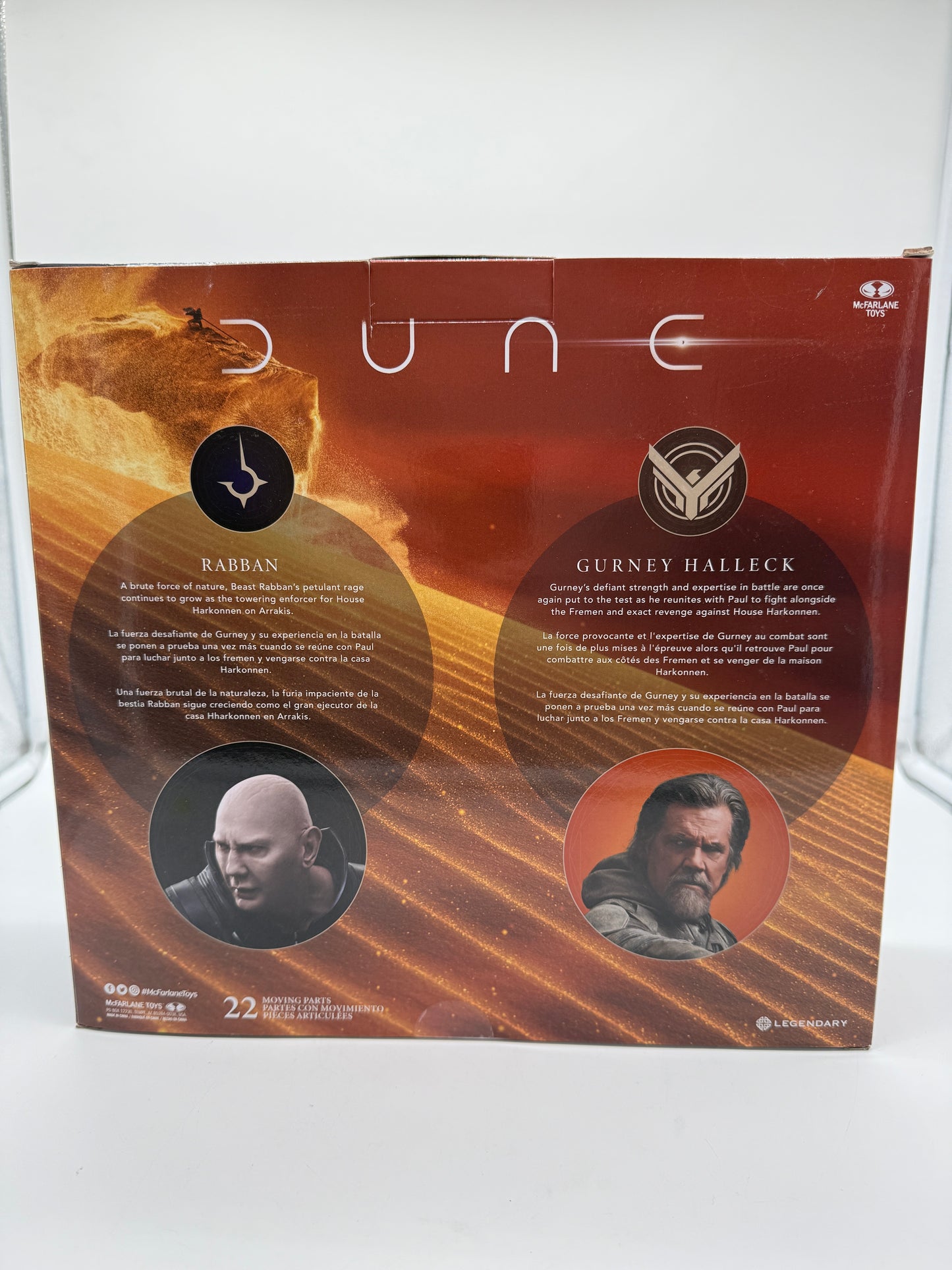 Dune Gurney Halleck and Rabban 2023 McFarlane Toys