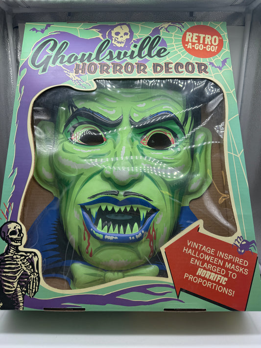 Retro-A-Go-Go! Ghoulsville Horror Decor Crypt Vampire Mask, photo 1 of 2
