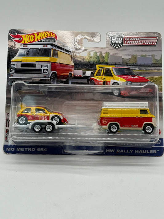 Hot Wheels Premium MG Metro 6R4 and HW Rally Hauler 2020 Mattel