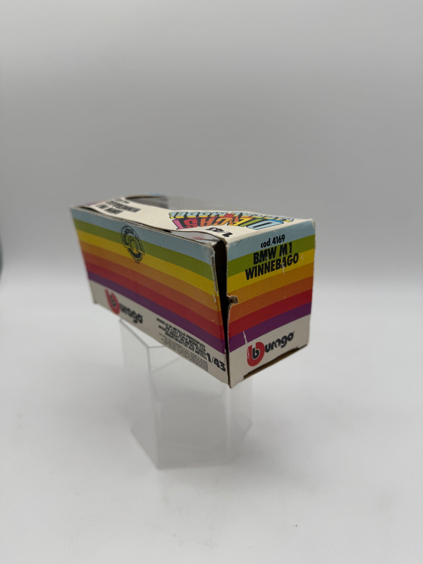 Diecast Burago BMW M1 Winnebago Made in Italy
