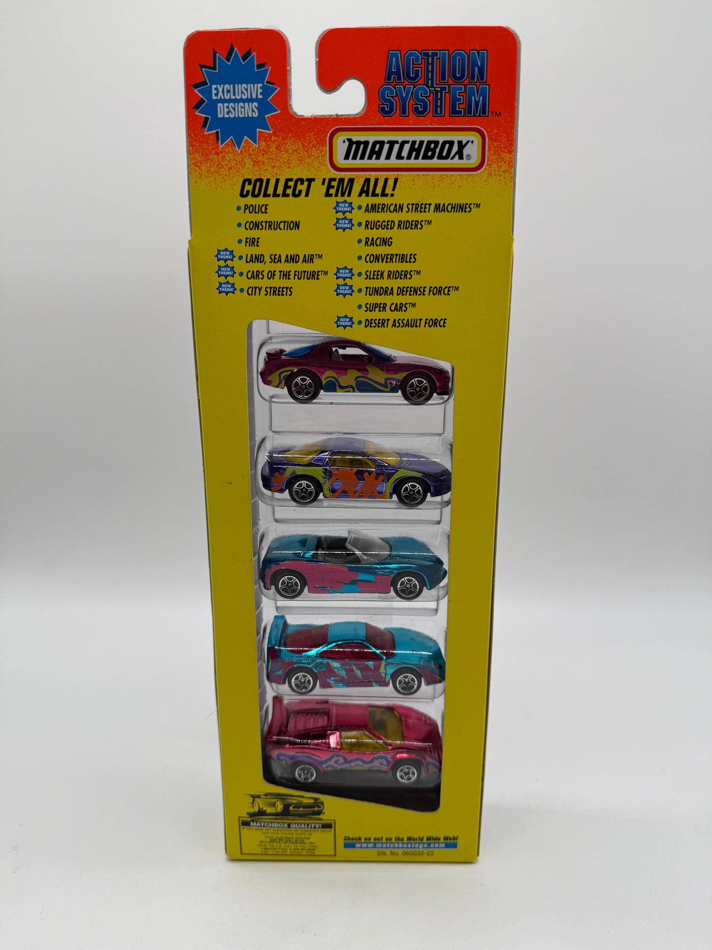 Matchbox Exclusive Designs 5 Pack 1996 Tyco Toys