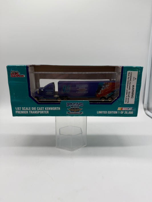 Racing Champions 1/87 scale Diecast Kenworth Premier Transporter 1995 Brickyard 400 Event Logo