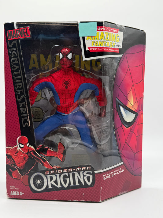 Hasbro 2006 Marvel Signature Series Spider-man Origins Figure with Comic Book
