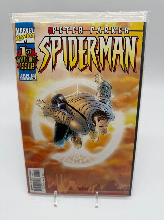 Marvel Comics Peter Parker Spider-Man and Spider-Man The New Beginning Comic Book 1999 Marvel
