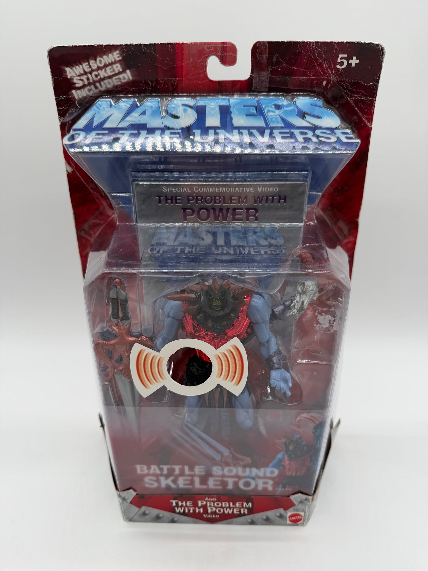 Mattel 2002 Masters of the Universe Battle Sound Skeletor with VHS Video