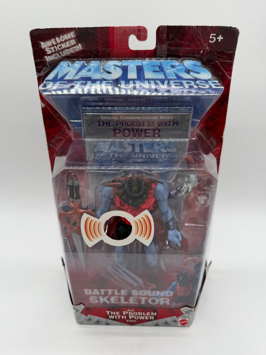 Mattel 2002 Masters of the Universe Battle Sound Skeletor with VHS Video