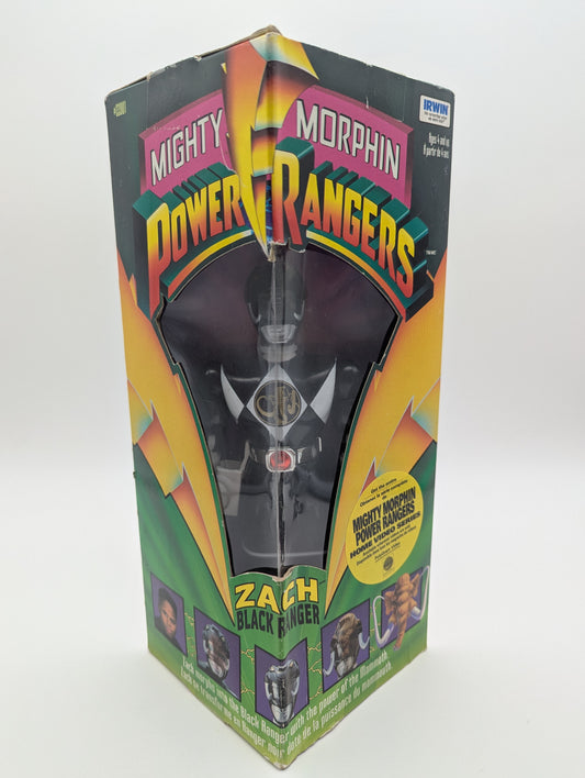 Bandai 1993 Mighty Morphin Power Rangers Zach Black Ranger Action Figure