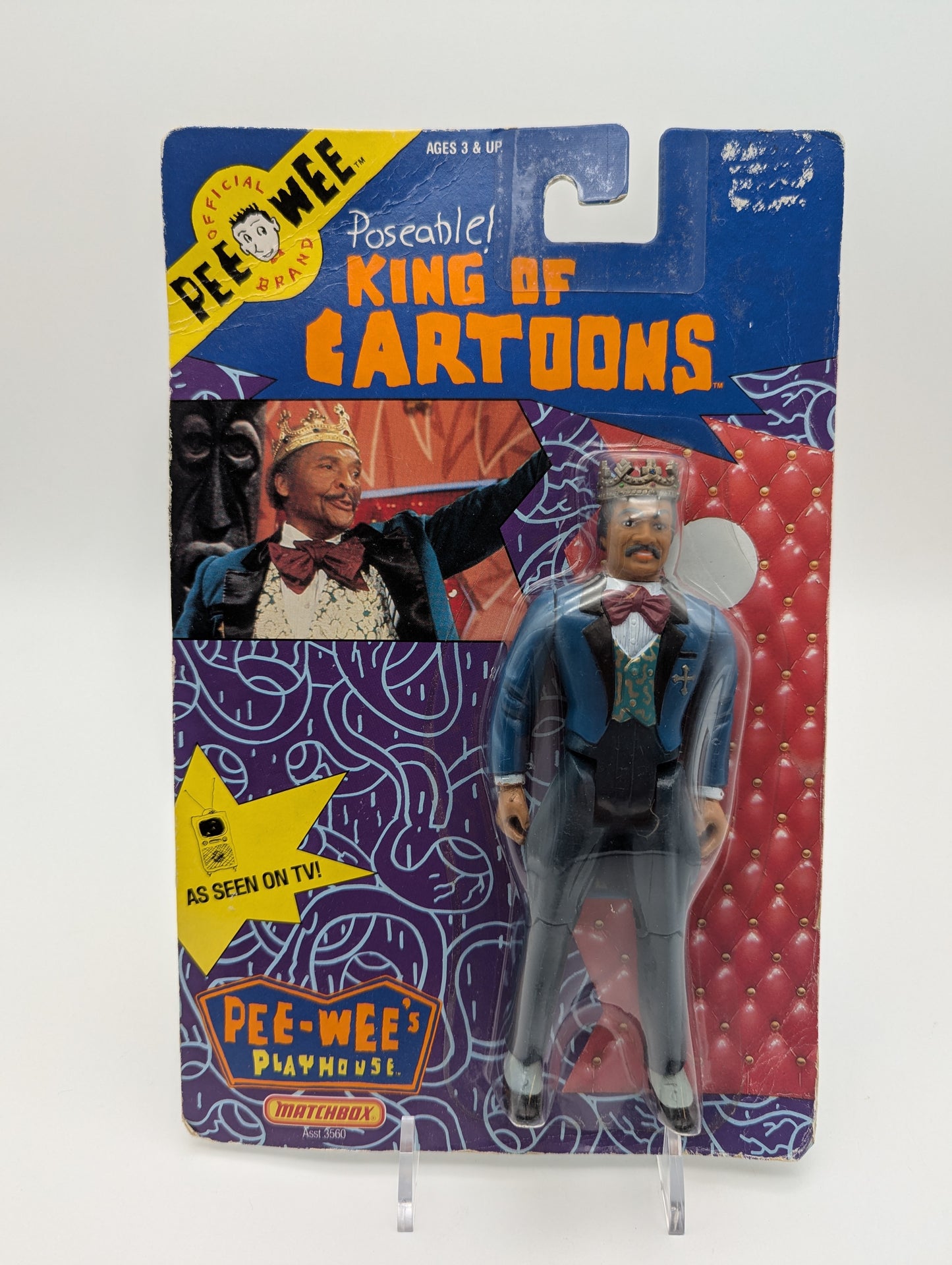 Matchbox 1988 Pee-wee's Playhouse King of Cartoons Action Figure