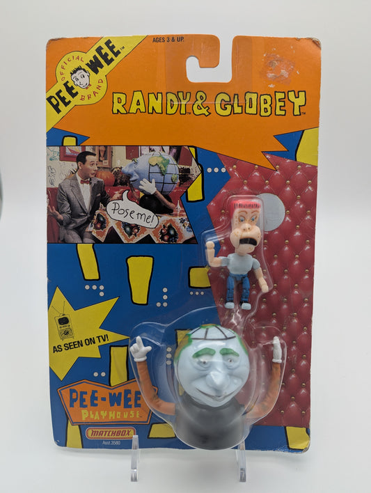 Matchbox 1988 Pee-wee's Playhouse Randy & Globey Action Figure