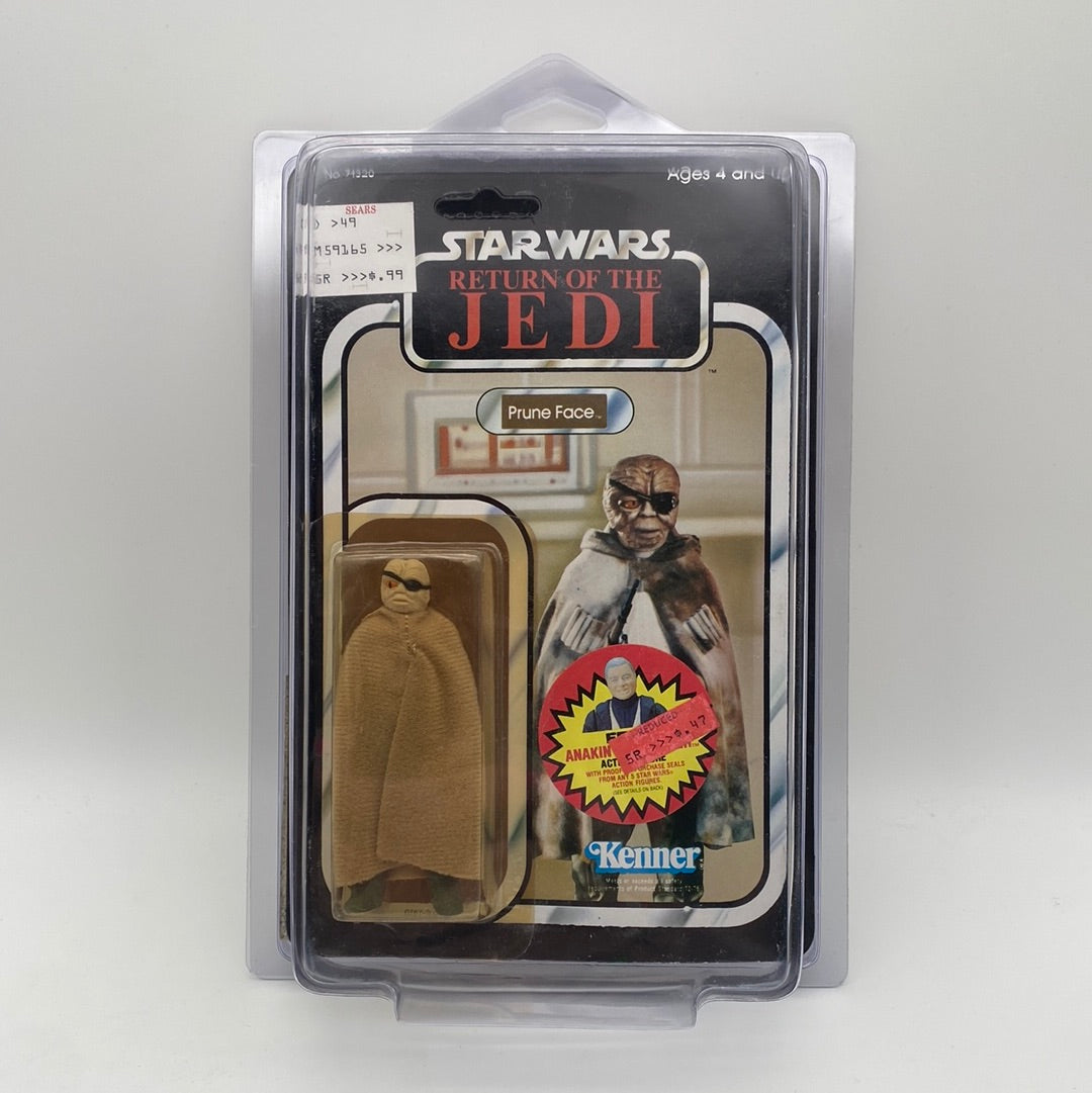 Star Wars ROTJ Kenner Prune Face 1984 Carded Action Figure
