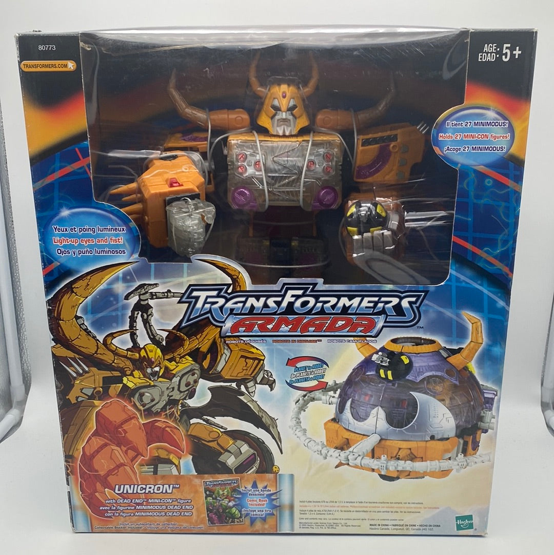 Transformers Armada Unicron with Dead End Mini-Con Figure 2003