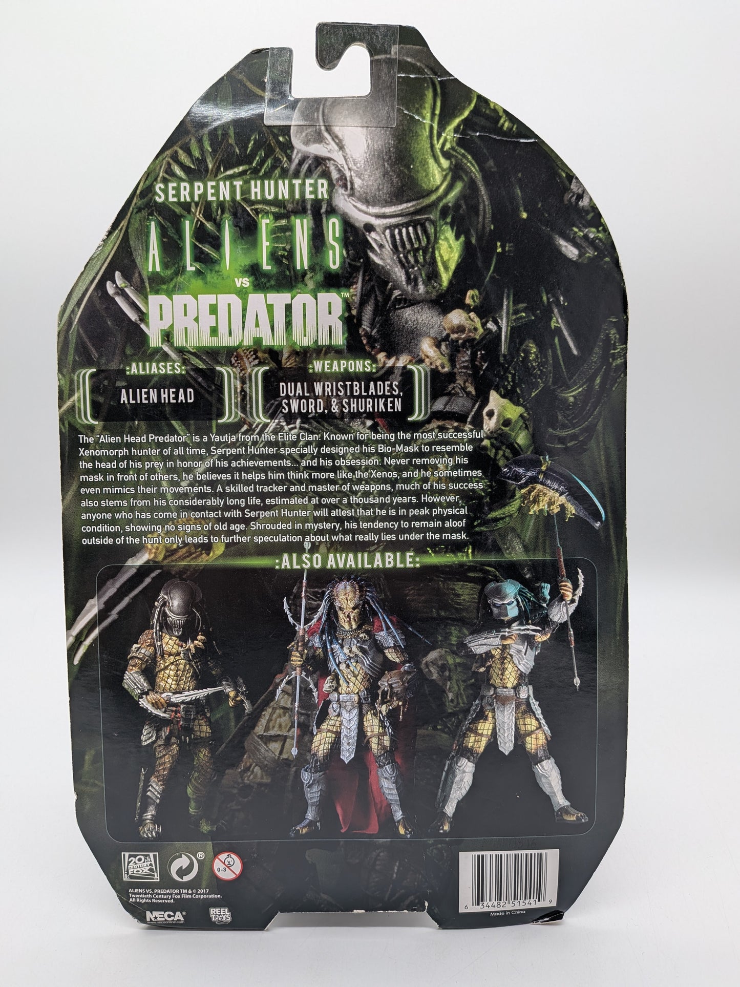 NECA 2017 Aliens vs Predator Serpent Hunter Action Figure