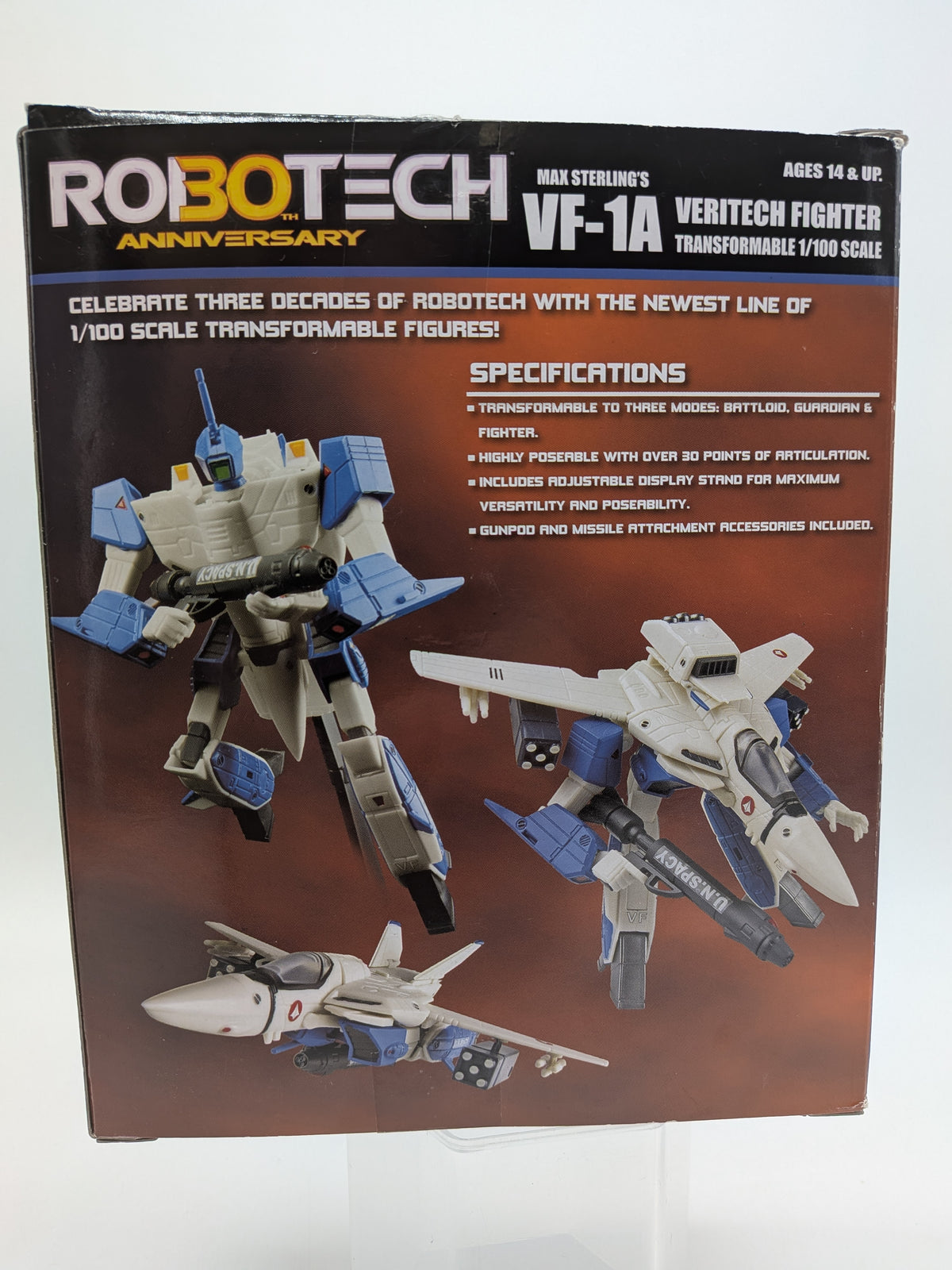Toynami Robotech 30th Anniversary Max Sterling's VF-1A Action Figure, photo 2 of 3