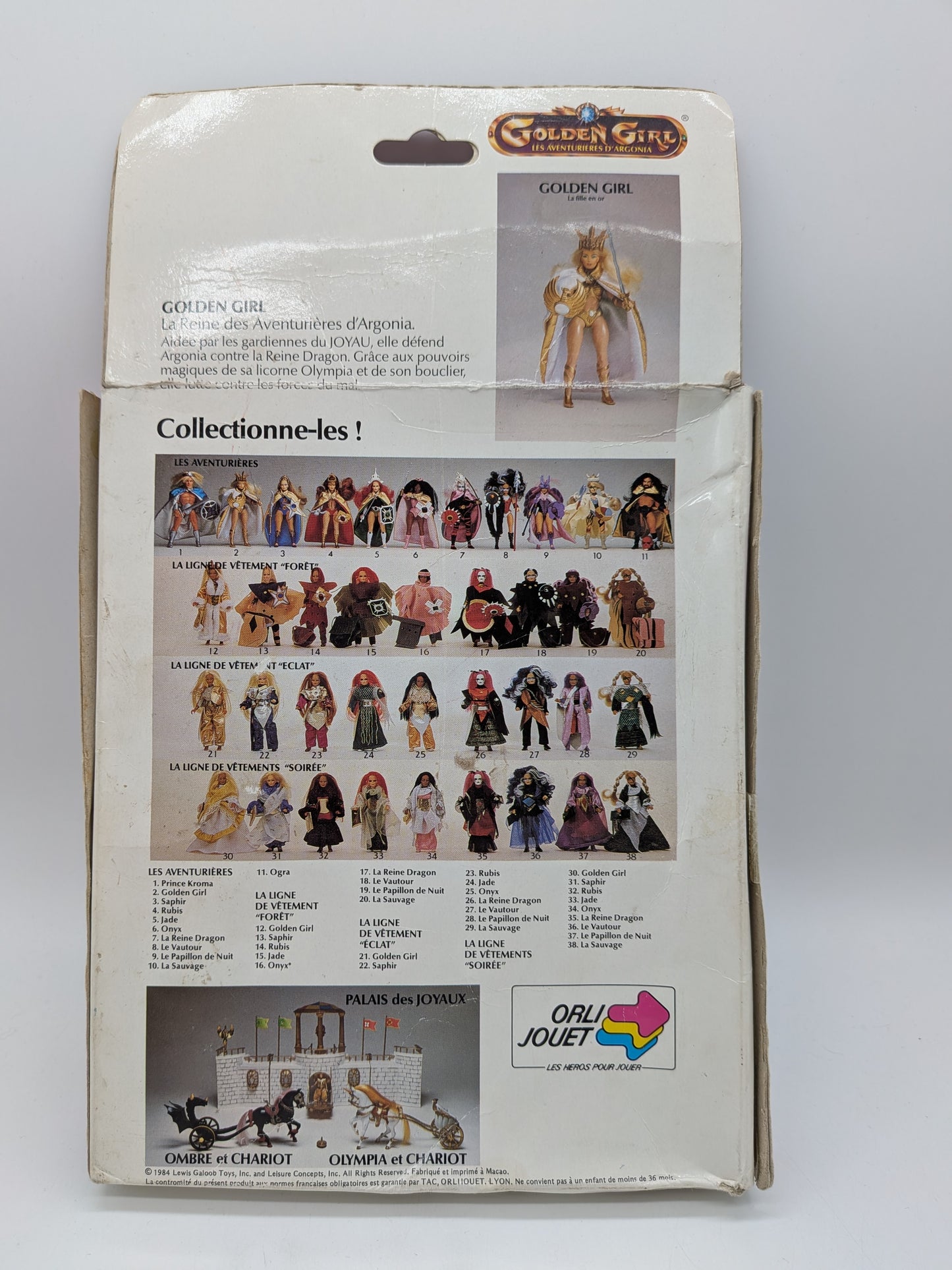 Galoob 1984 Golden Girls and the Guardians of the Gemstones Golden Girl Action Figure (French Release)