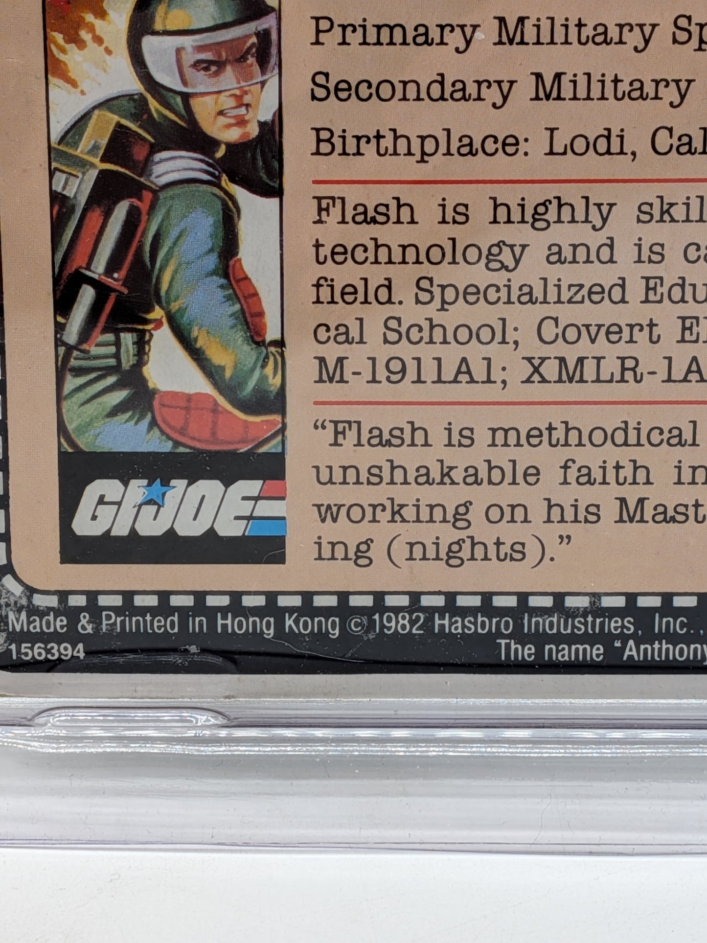 Hasbro 1982 G.I. Joe Laser Rifle Trooper Flash Action Figure