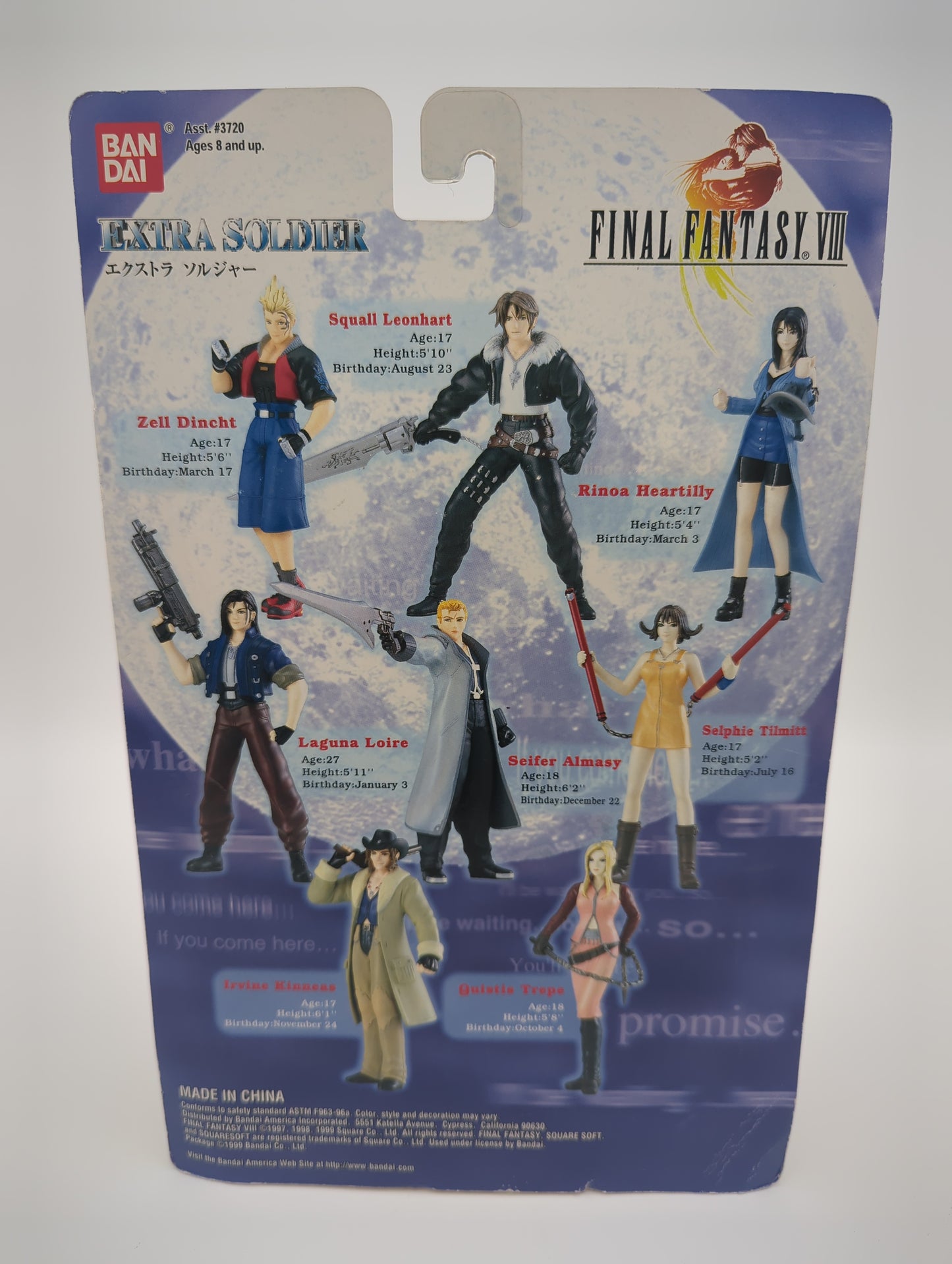 Bandai 1999 Final Fantasy VIII Selphie Tilmitt Action Figure