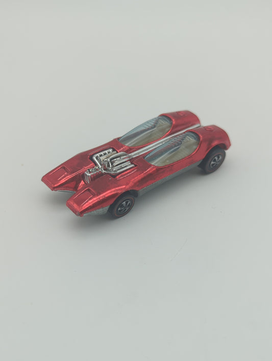 Hot Wheels 1968 Redline Splittin' Image Red Car Loose