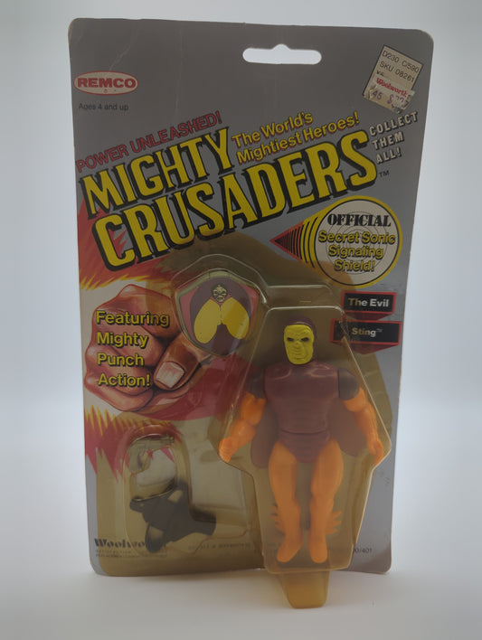 Remco 1984 Vintage Mighty Crusaders The Evil Sting Action Figure