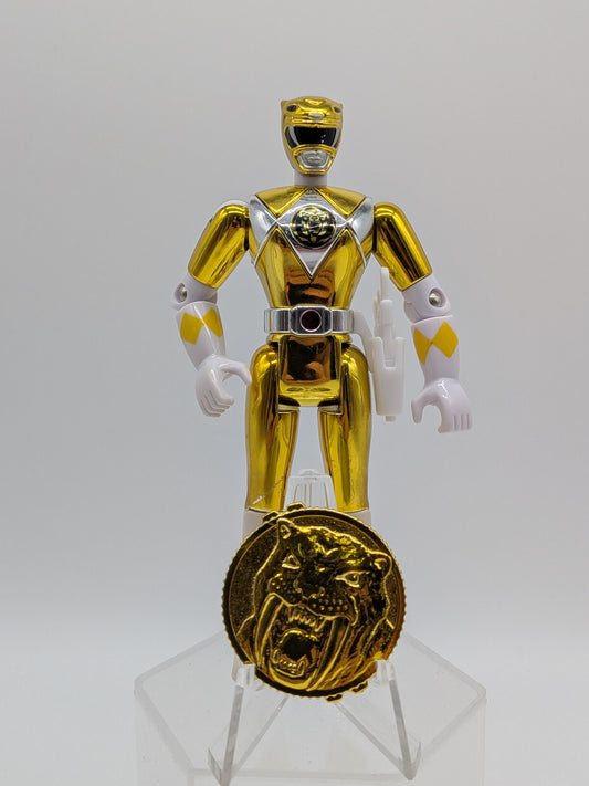 Bandai 1995 Mighty Morphin Power Rangers Movie Yellow Ranger Action Figure