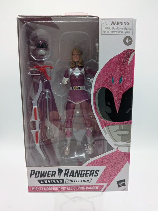 Hasbro 2020 Power Rangers Lightning Collection Mighty Morphin "Metallic" Pink Ranger Action Figure